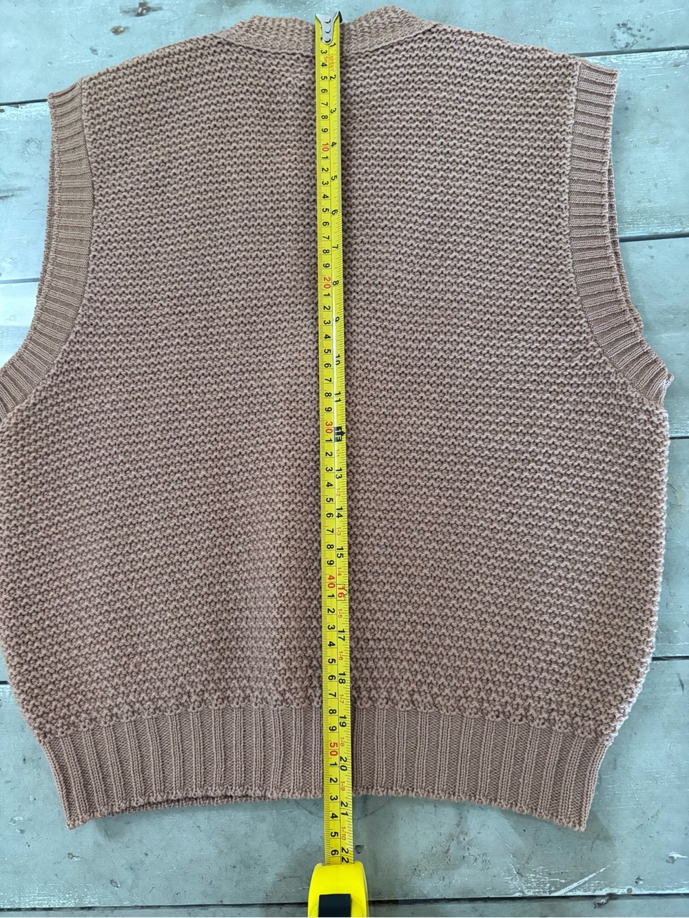Vintage Pendleton 100% Virgin Wool Cable-Knit Sweater Vest - Picture 5 of 5
